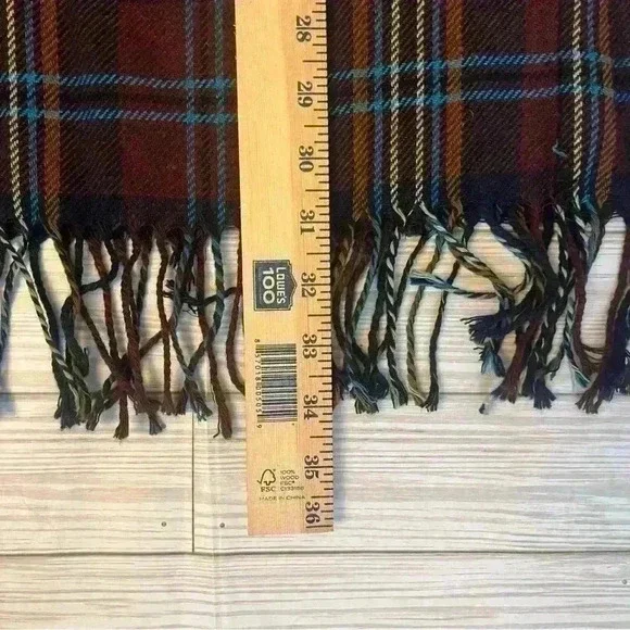 Vintage Wool Blend plaid Skirt - Picture 5 of 6